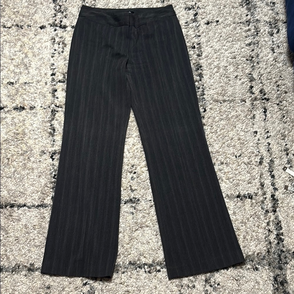 Rafaella Charcoal Pinstripe Trousers - Picture 2 of 9